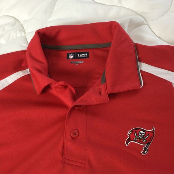 Tampa Bay Buccaneers Embroidered Button Up Polo Mens XL - Picture 4 of 10